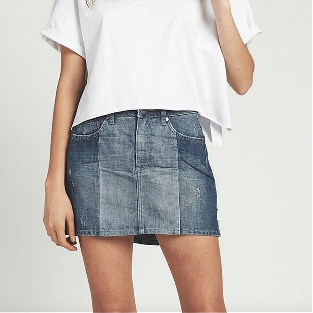 One Teaspoon Seamonster Mini denim skirt